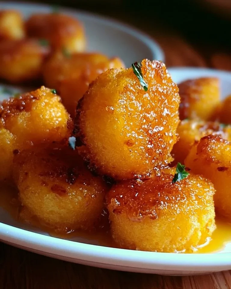 Cornbread poppers served with a side of Southern-style honey butter.