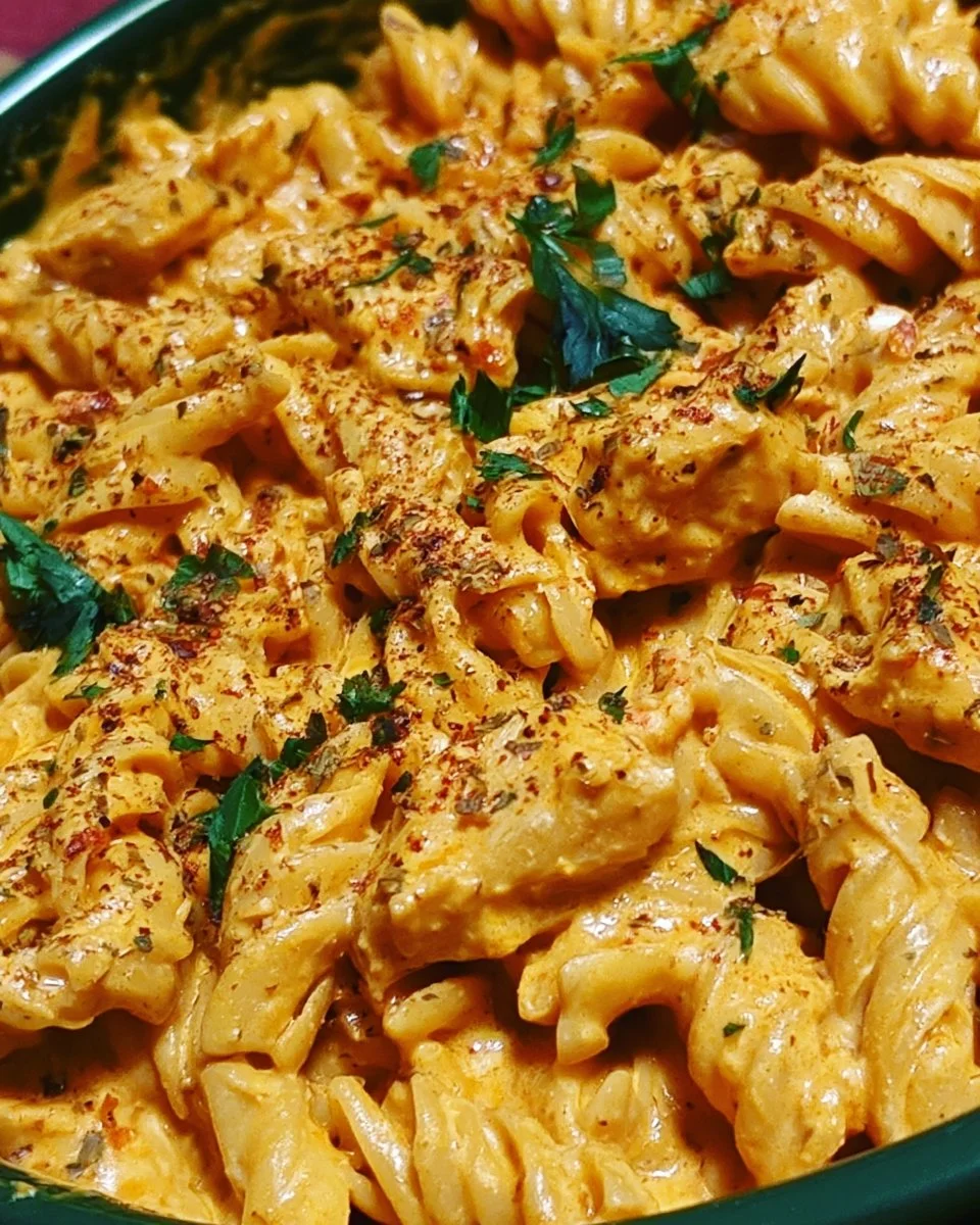 Creamy Spicy One-Pot Buffalo Chicken Pasta