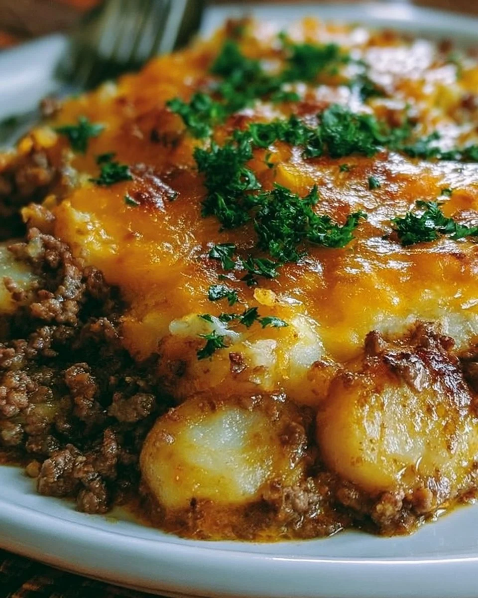Easy Hamburger Potato Casserole Recipe