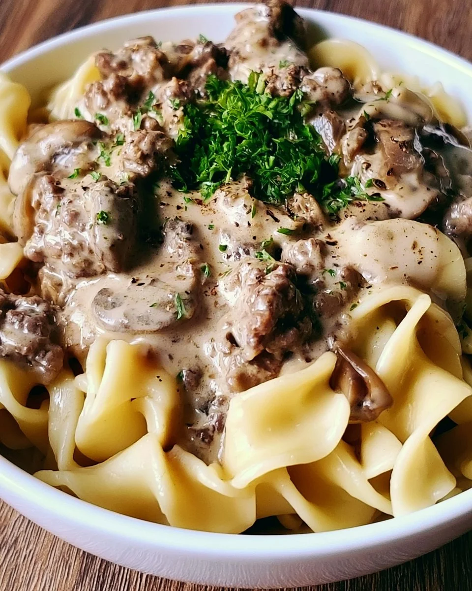 Ground Beef Stroganoff Recipe