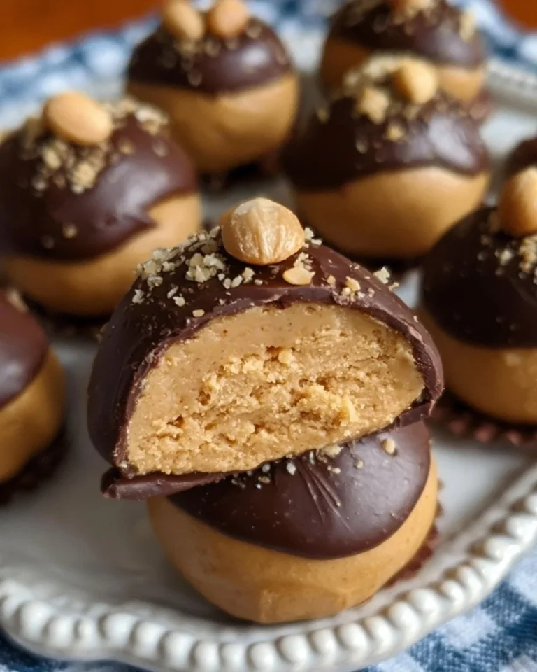 Delicious Healthy Buckeyes made with nutritious ingredients.