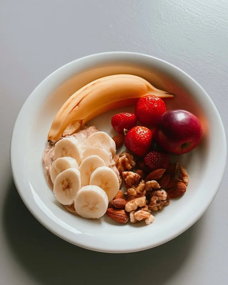 Variety of colorful healthy snacks on a wooden table for inspiration