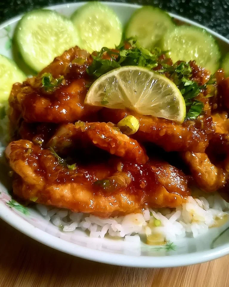 Delicious Honey-Lime Chicken recipe garnished with fresh herbs.