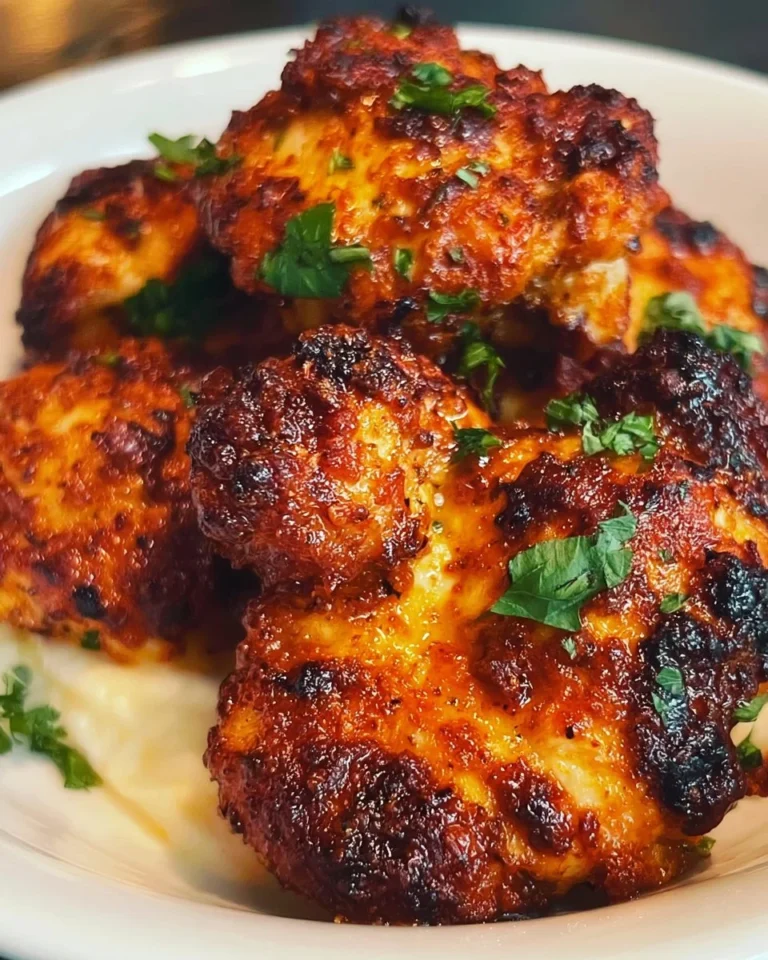 Keto Air Fryer Chicken dish served with vegetables and herbs