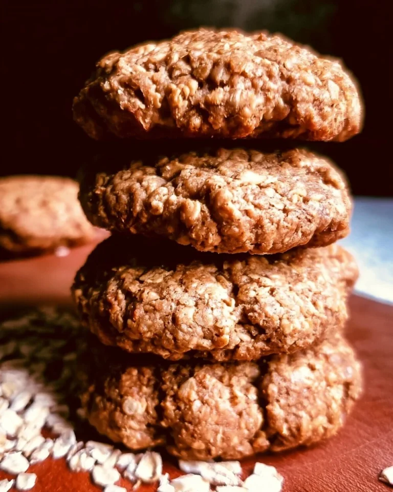 Oatmeal protein cookies with chocolate chips and nuts on a wooden table