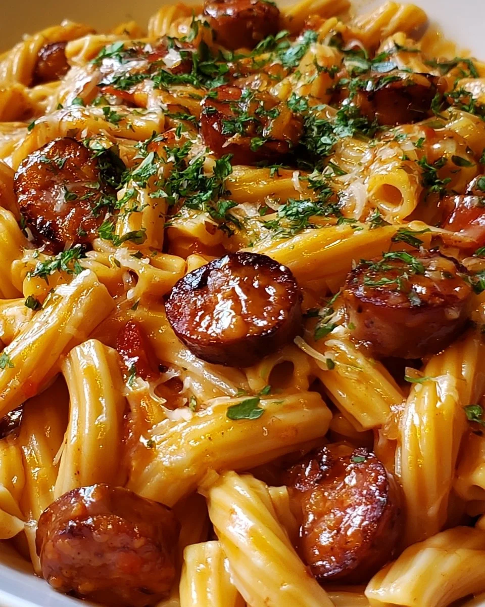 One-Pot Honey BBQ Sausage Pasta