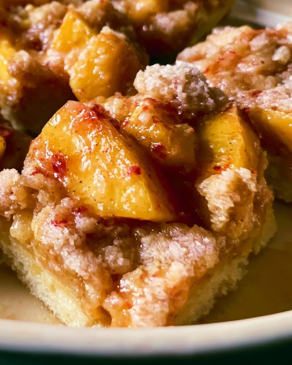 Peach Crumb Bars