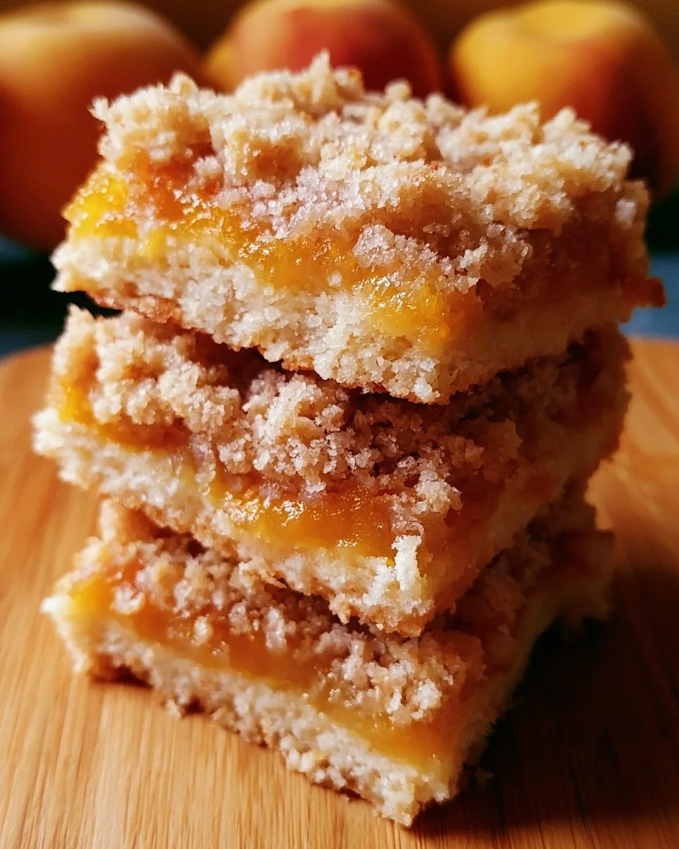 Peach Crumb Bars Recipe