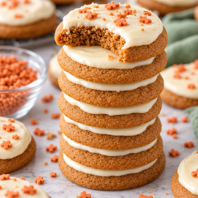 Best-Ever Easy Gingerbread Cookies with Eggnog Icing