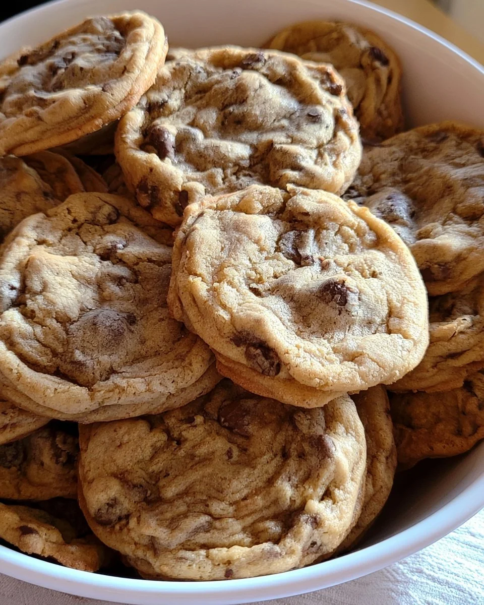 Chewy Rippled Chocolate Chip Cookies Recipe