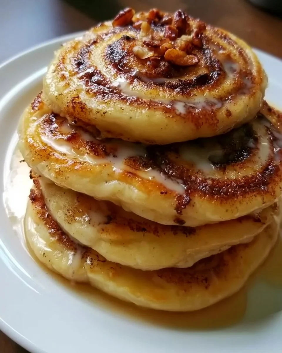 Cinnamon Roll Pancakes Recipe