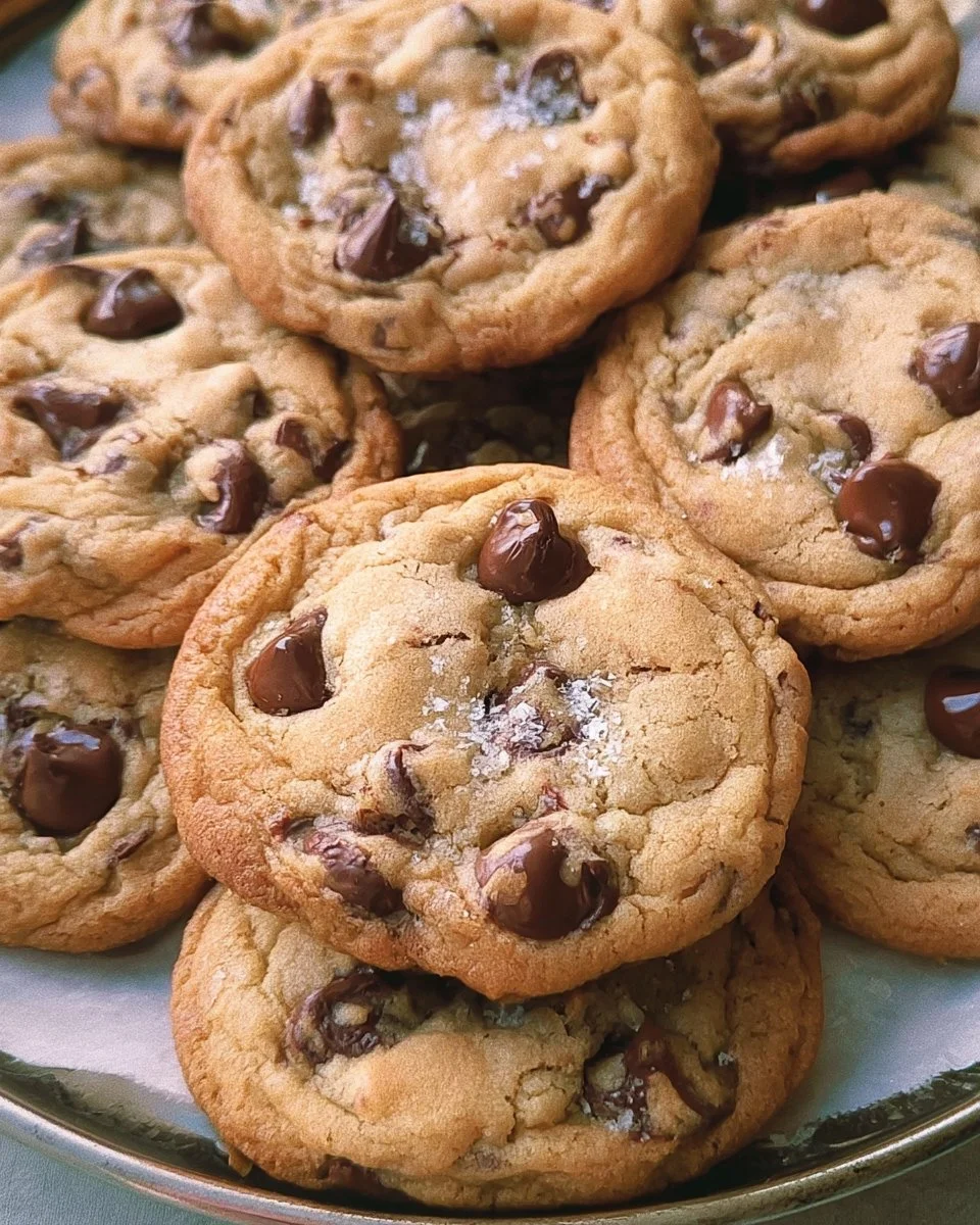 Crispy and Chewy Chocolate Chip Cookies Recipe