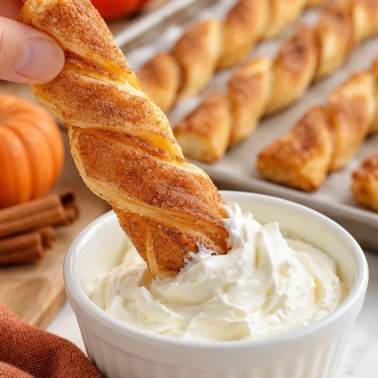 Easy pumpkin pie twists served on a plate, depicting a fall dessert.