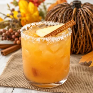 Easy Ultimate Thanksgiving Margarita recipe with festive garnish