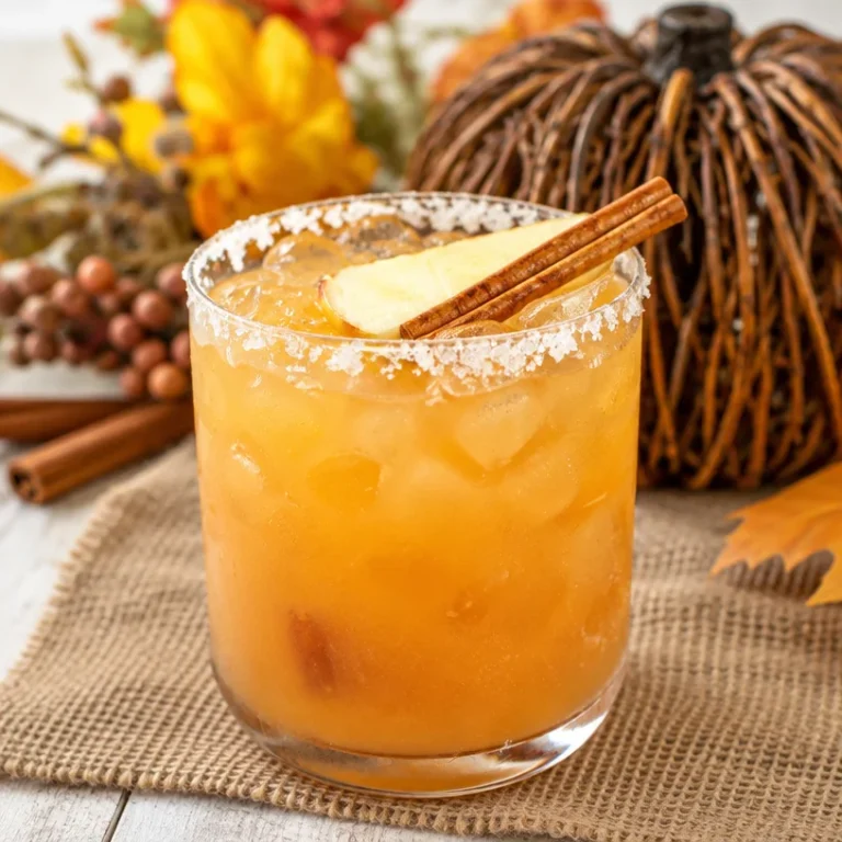 Easy Ultimate Thanksgiving Margarita recipe with festive garnish