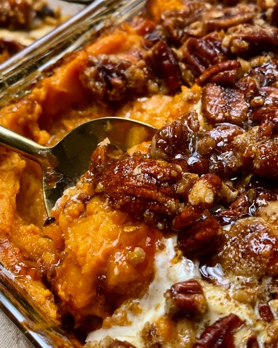 Sweet Potato Casserole with Southern Maple
