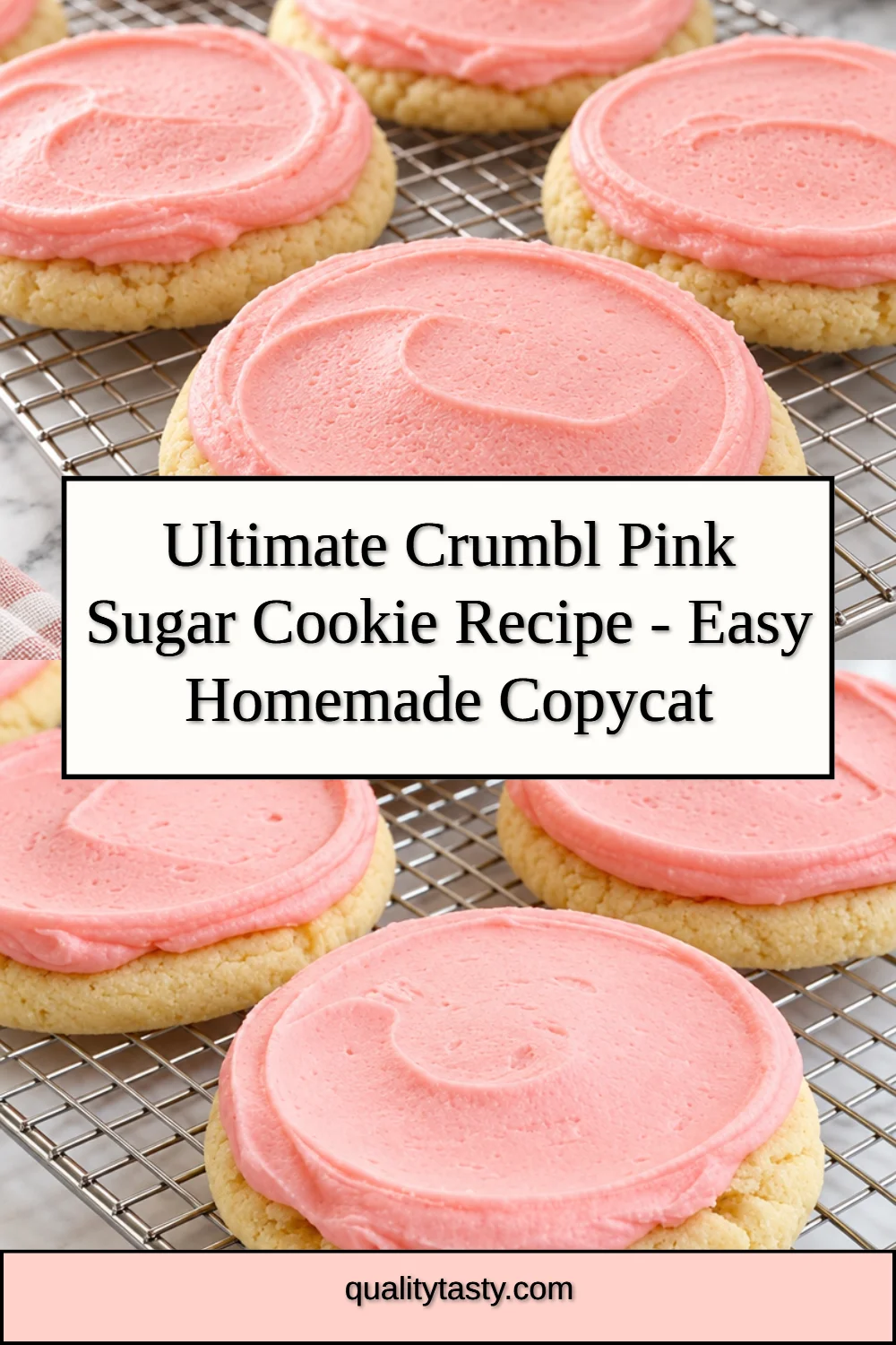 Ultimate Crumbl Pink Sugar Cookie Recipe - Easy Homemade Copycat